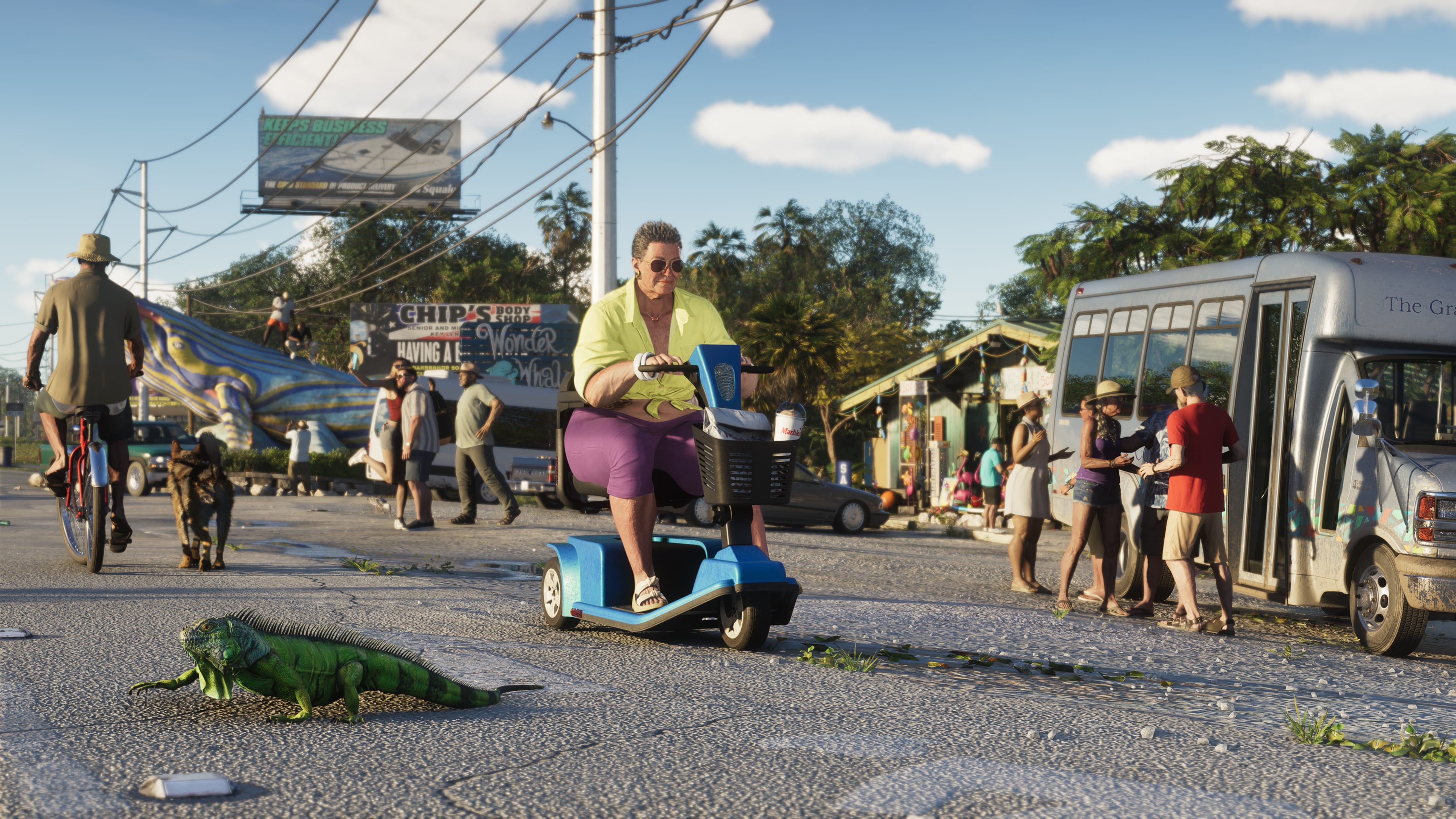 Green Iguana in GTA 6, Vice City suburbs