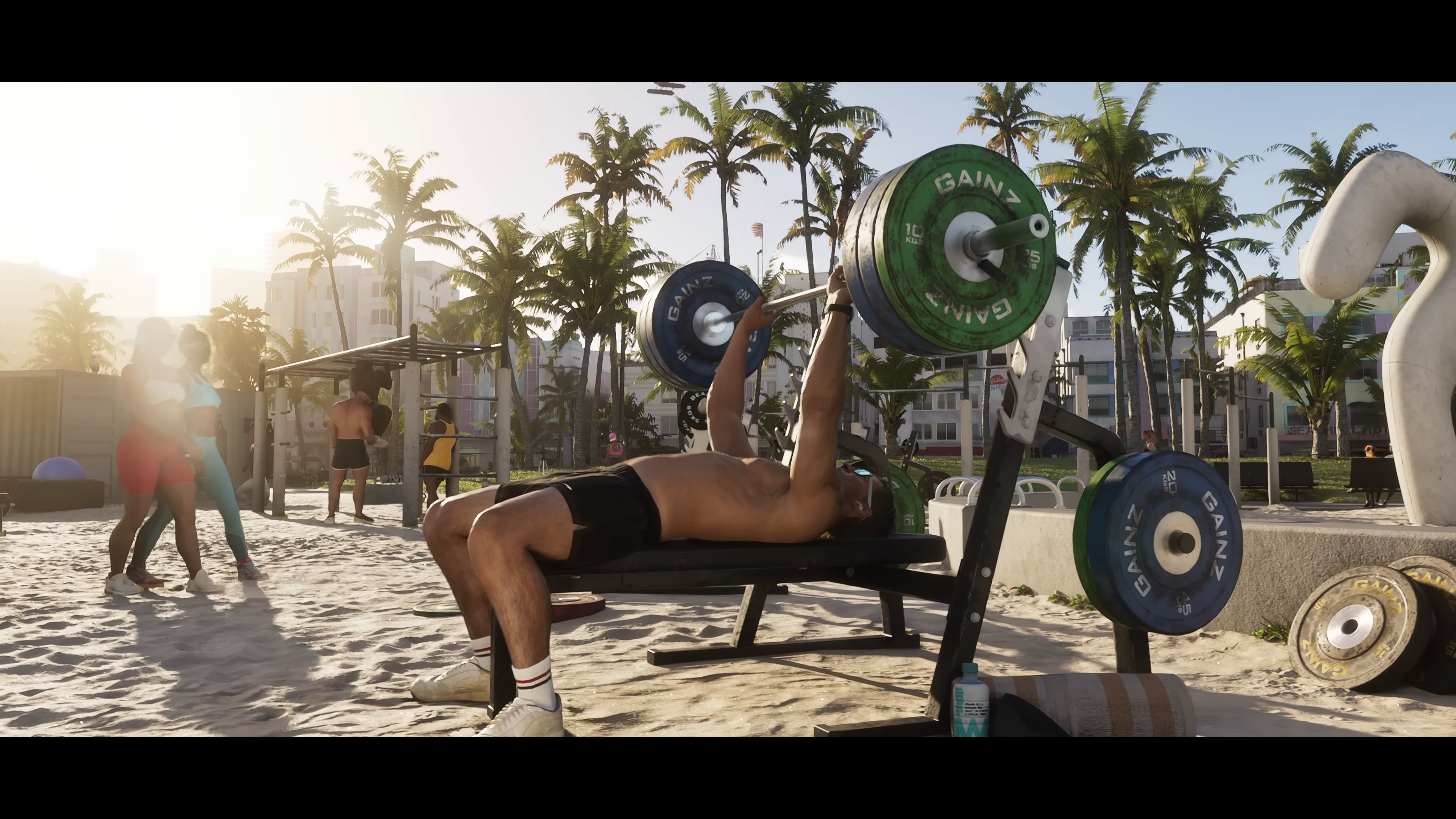 Weightlifting in GTA 6, confirmed activity in Leonida